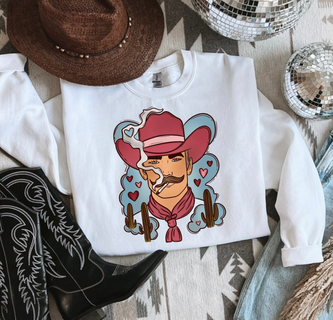 Valentine’s Cowboy Graphic