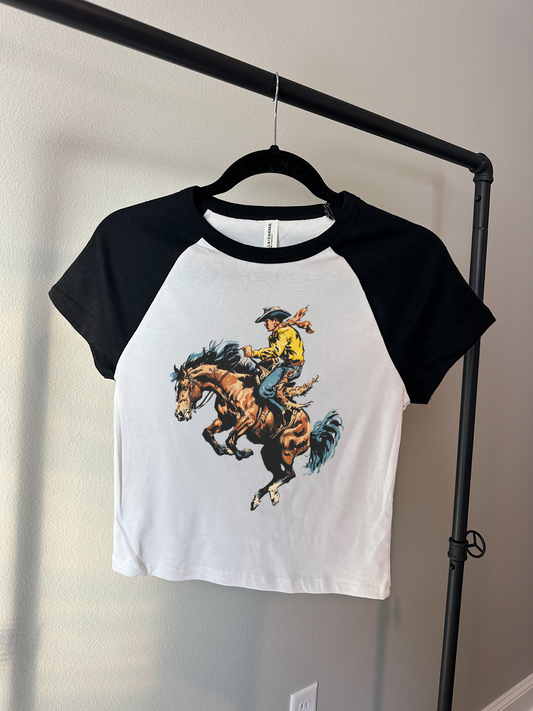 Buckin’ Cowboy Baby Tee