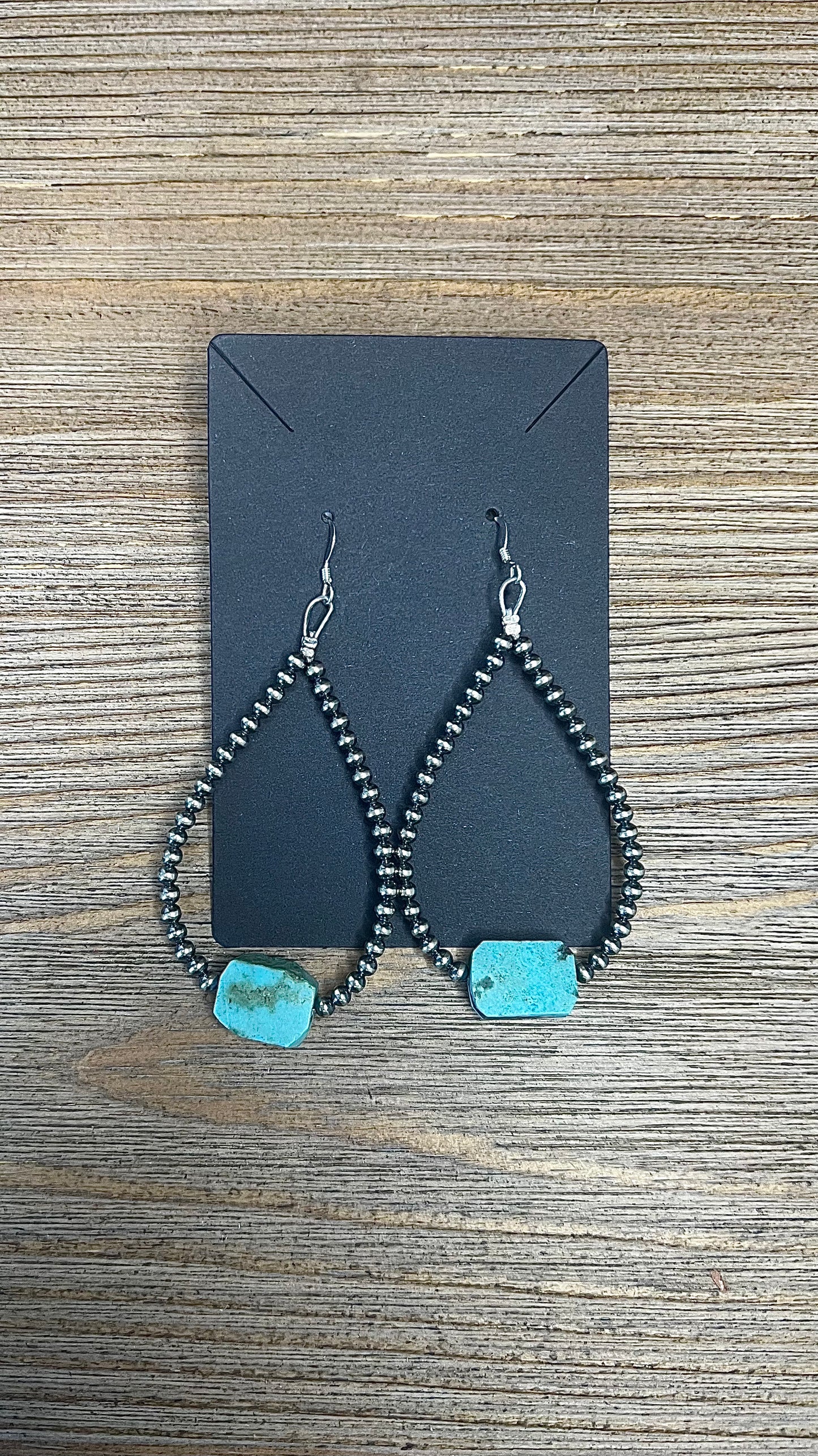 3mm Sterling Silver & Turquoise Earrings