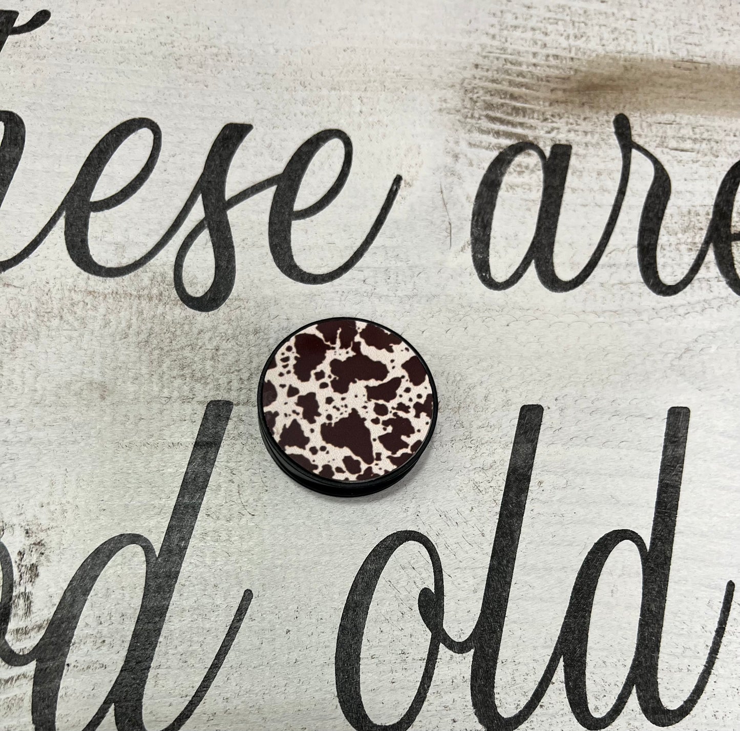 Cow Print Pop Socket
