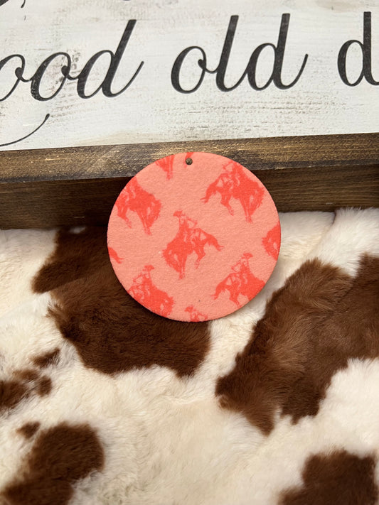 Pink Bronc Felt Freshie