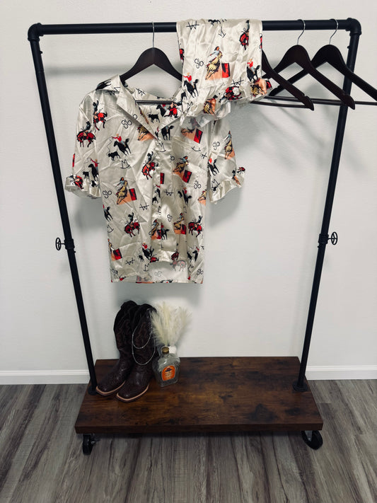 L Western Pajamas Set