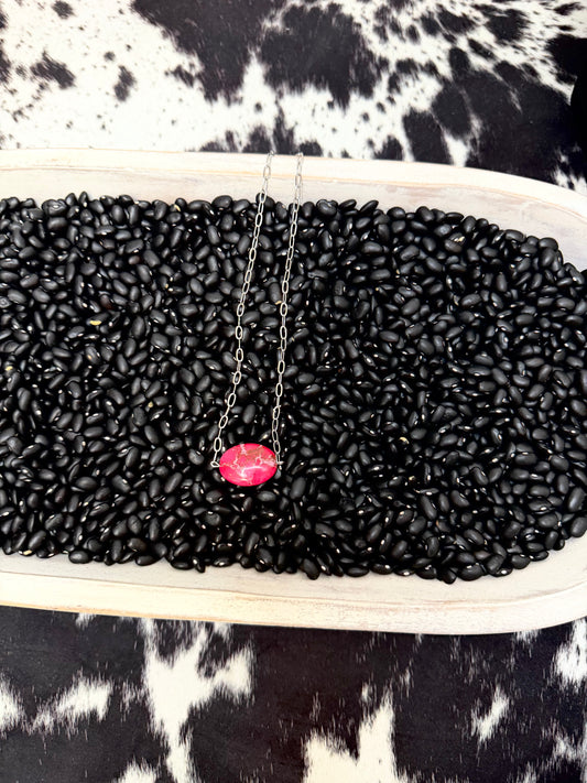 Pink Variscite Choker