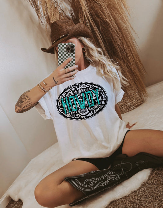 Tooled Howdy Graphic Tee