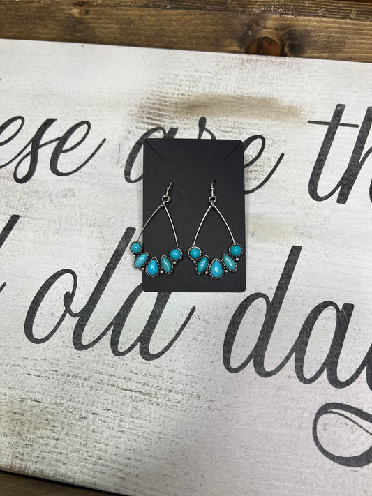 Turquoise Teardrop Earrings