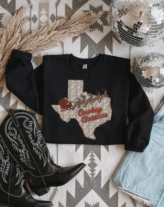 Cowboy Christmas Crewneck
