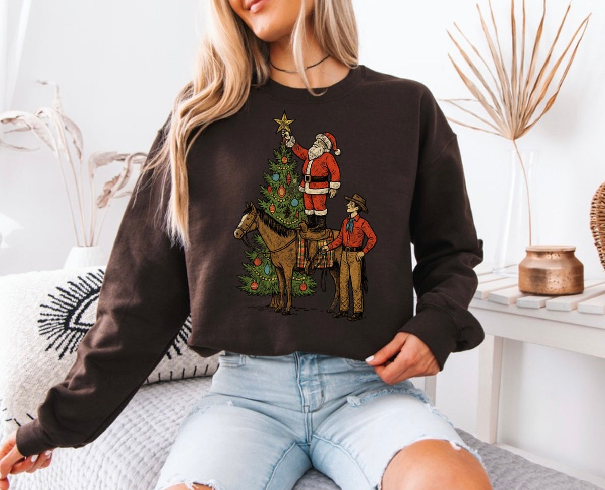 Cowboy Christmas Crewneck