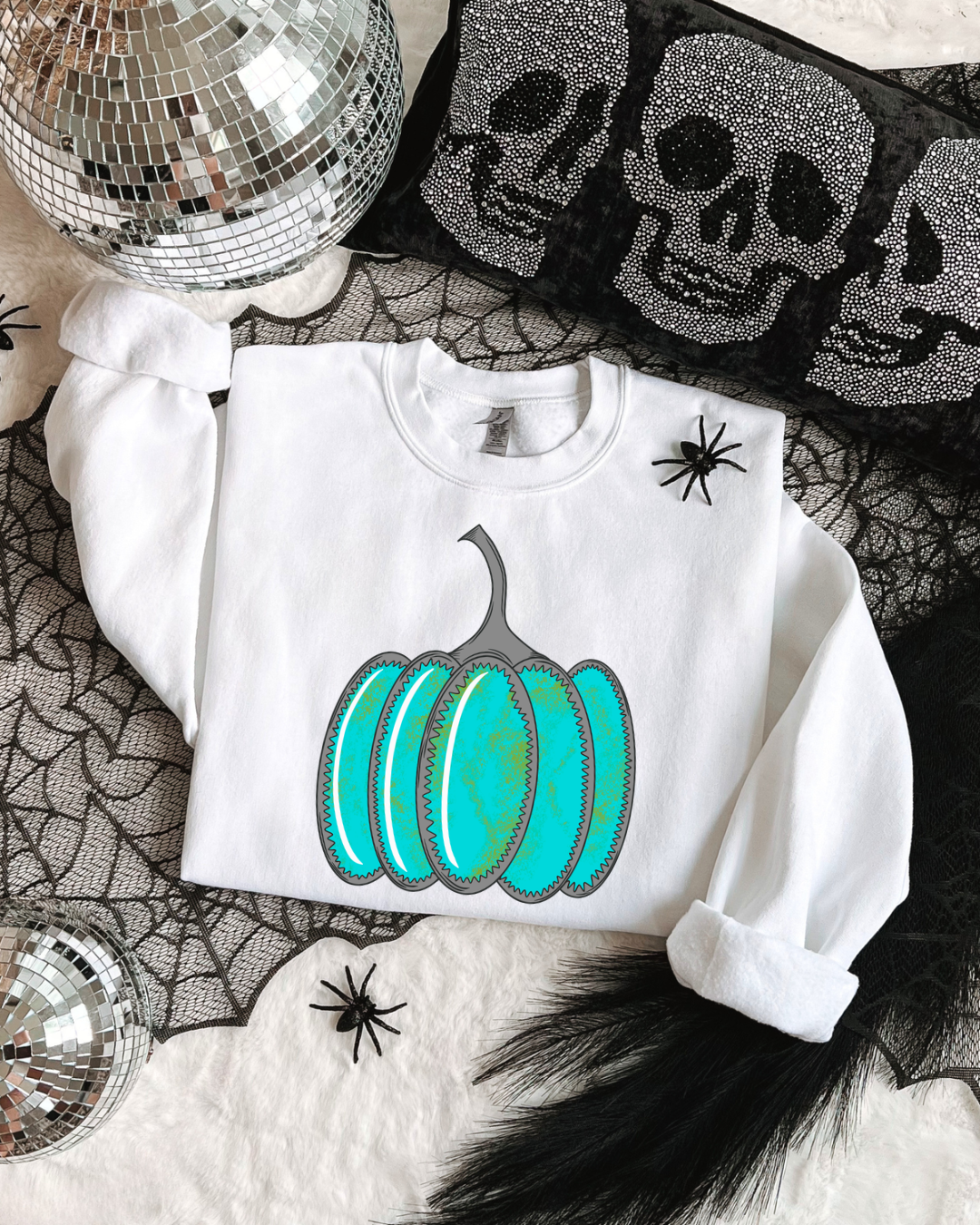 Spooky Turquoise Graphic