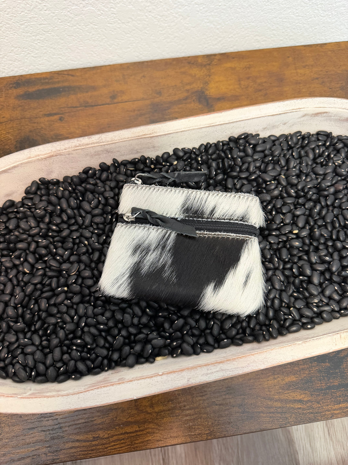 Cowhide Coin Pouch