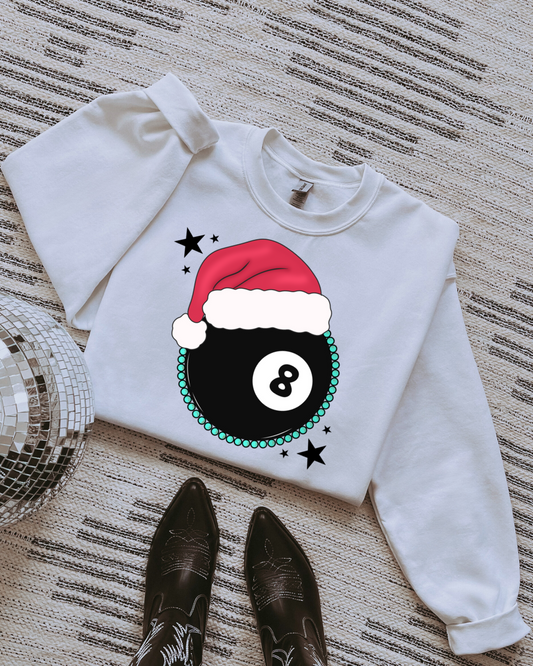 Santa 8 Ball Crewneck