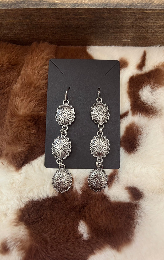 Concho Dangle Earrings